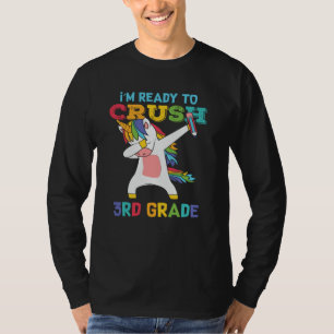 Redo att Krossa 3:e Klass Söt Enhörning Skolbarn T Shirt