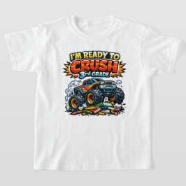 Redo att Krossa 3:e Klassens Monstertruck T Shirt