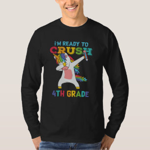 Redo att Krossa 4:e Klass Enhörning Tillbaka till T Shirt