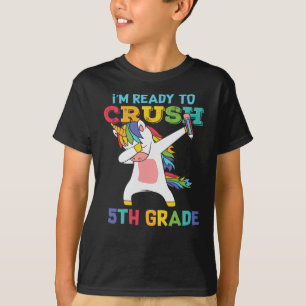 Redo att Krossa 5:e Klass Söt Enhörning Skolbarn T Shirt