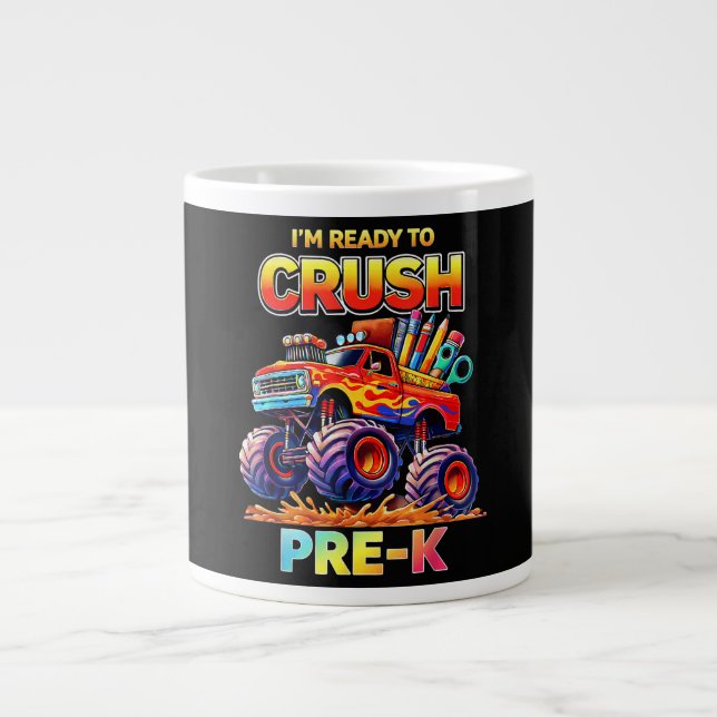 Redo att Krossa Förskola Monstertruck Tillbaka til Jumbo Mugg (Framsidan)