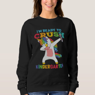 Redo att Krossa Förskoleklass Söt Enhörning Skola T Shirt