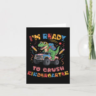Redo att krossa Kindergarten Monster Truck Pojkar Kort