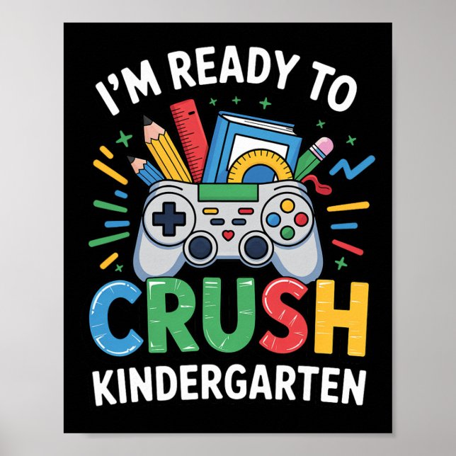Redo att krossa Kindergartenspeler Ck till skolan  Poster (Framsidan)