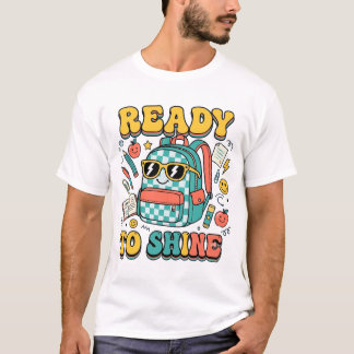 Redo att lysa ryggsäck  t shirt