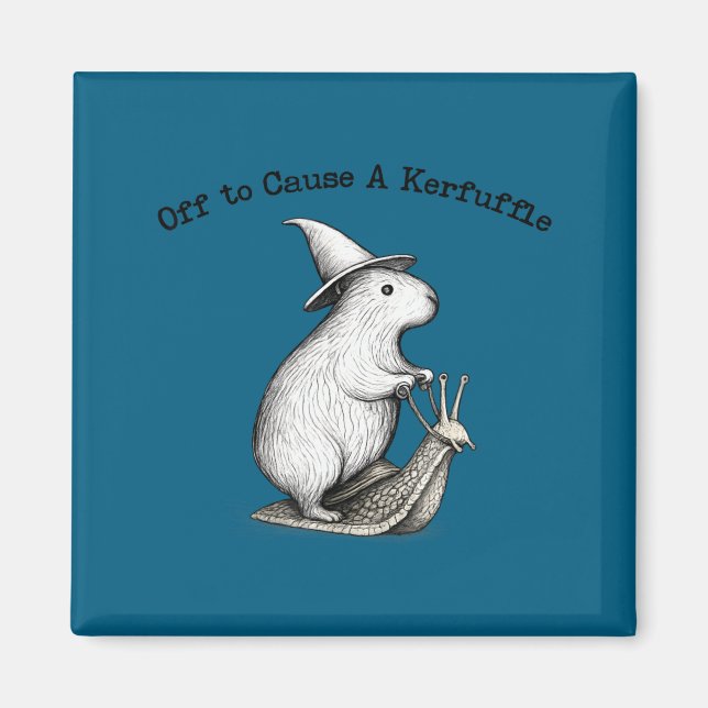 Redo att orsaka en röra capybara meme  magnet (Framsidan)