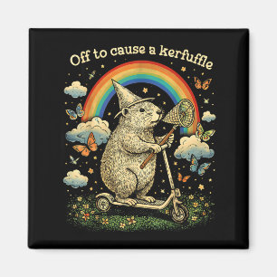 Redo att Orsaka en Uppståndelse Rolig Capybara Sco Magnet