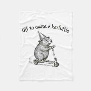 Redo att Orsaka en Uppståndelse Rolig Hamster Scoo Fleecefilt