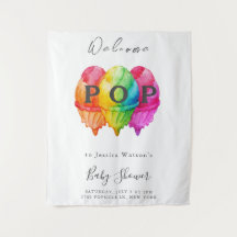 Redo att Pop Glass Gradient Rosa Bebis Shower