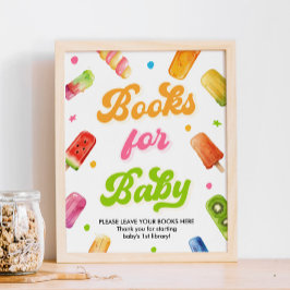 Redo att Popa Baby Shower Böcker för Bebis Poster