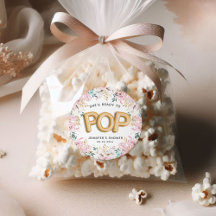 "Redo att Poppa" Blommiga Baby Shower-balloonger