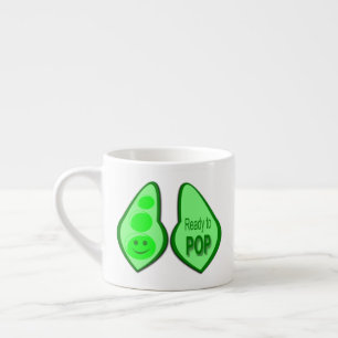 Redo att poppa Gravid grön ärt Espressomugg