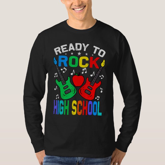 Redo att rocka högstadiet tillbaka till skolan git t shirt (Framsida)