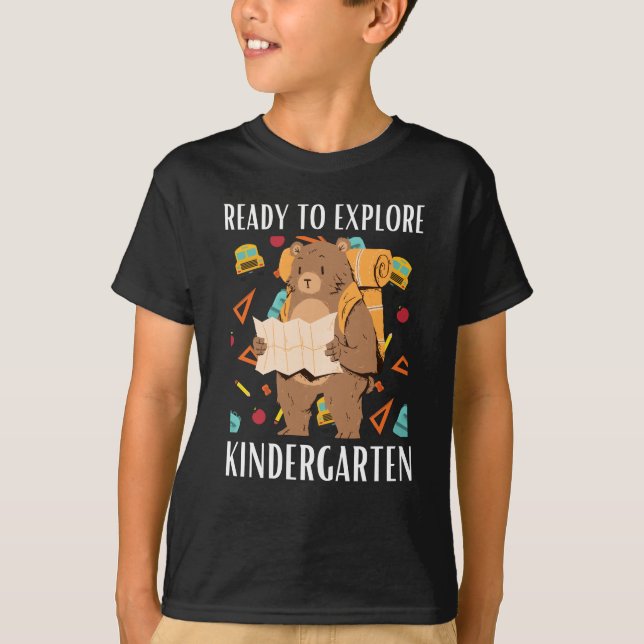 Redo att utforska förskola t shirt (Framsida)