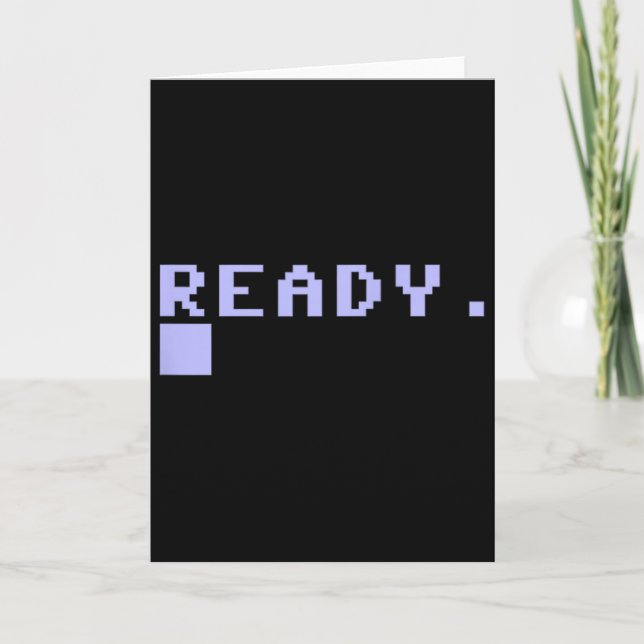 Redo C64 Hemdator 80-talet Retro Gamer Kodare Minn Kort (Framsida)