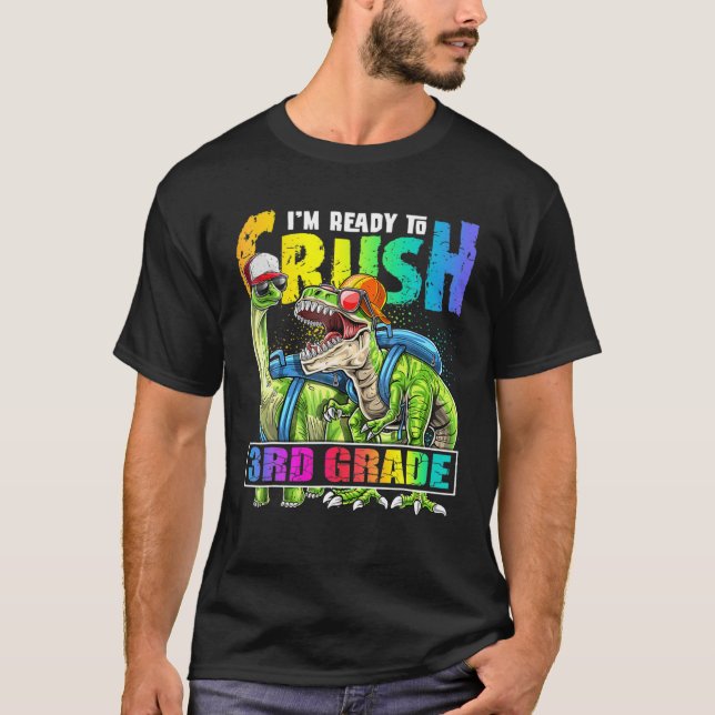 Redo Crush 3R Klass Dinosaur-ryggsäck tillbaka til T Shirt (Framsida)