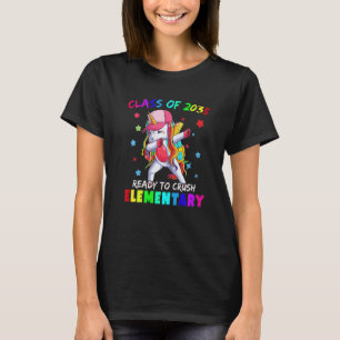 Redo Crush Elementary 2035 Dabba Enhörning Bak T Shirt
