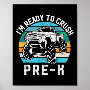 Redo Crush Förskolpresent Monstertruck Första dage Poster