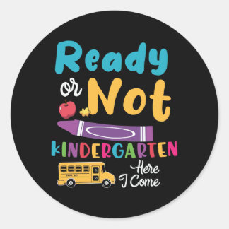 Redo eller inte Kindergarten här i Kom Runt Klistermärke