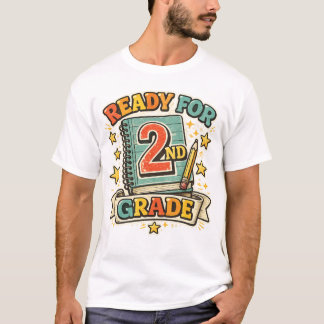 Redo för 2:a klass vintage tillbaka till skolan de t shirt