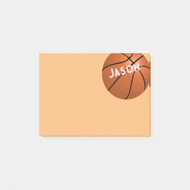 redo för anpassningsbar basketboll för att anpassa post-it block (Framsida)