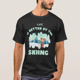Redo för apres-del t-shirt för skidälskare