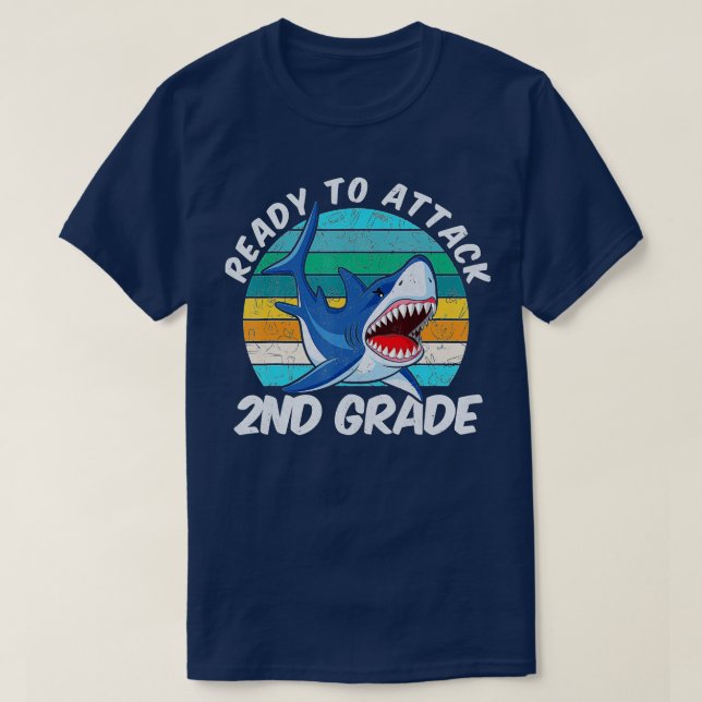 Redo för att attackera andra Klass-Back to school  T Shirt (Design framsida)