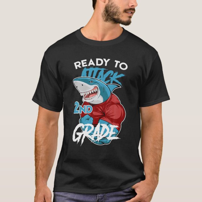 Redo för att attackera andra Klass-pojkar Back to  T Shirt (Framsida)