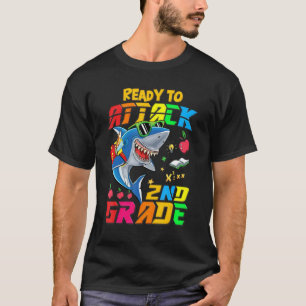 Redo för att attackera andra Klass-Shark Back to s T Shirt