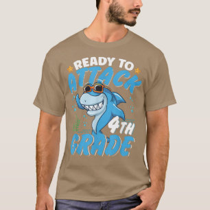 Redo för att attackera fjärde Klass-apparaten Back T Shirt