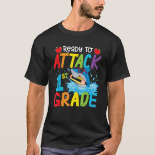Redo för att attackera första Klass-hajboxar tillb T Shirt