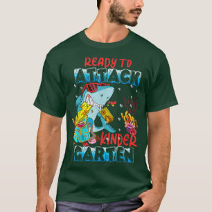 Redo för att attackera Kindergarten Back to school T Shirt