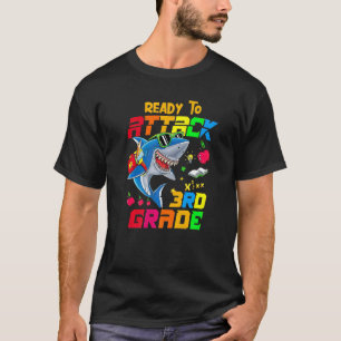 Redo för att attackera tredje Klass-apparaten Back T Shirt