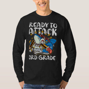 Redo för att attackera tredje Klass-apparaten Back T Shirt