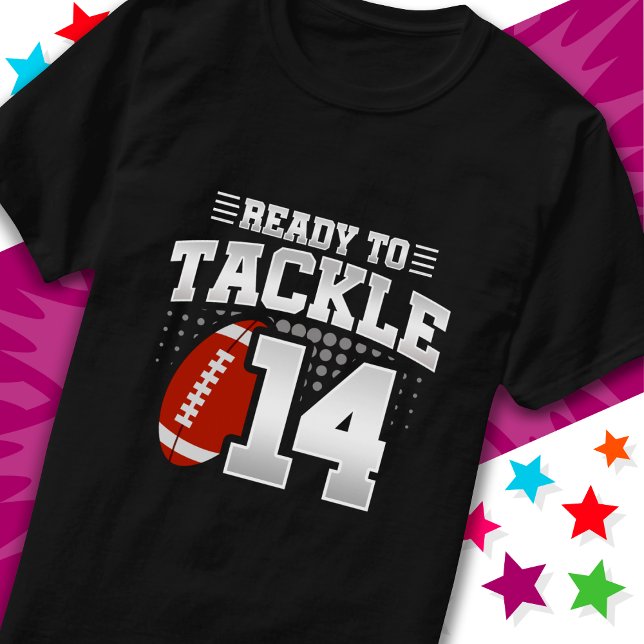 Redo för att bekämpa 14 fotbollsdagar i Party 14:e T Shirt (Skapare uppladdad)