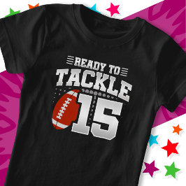 Redo för att bekämpa 15 fotbollsdagar i Party 15:e T Shirt