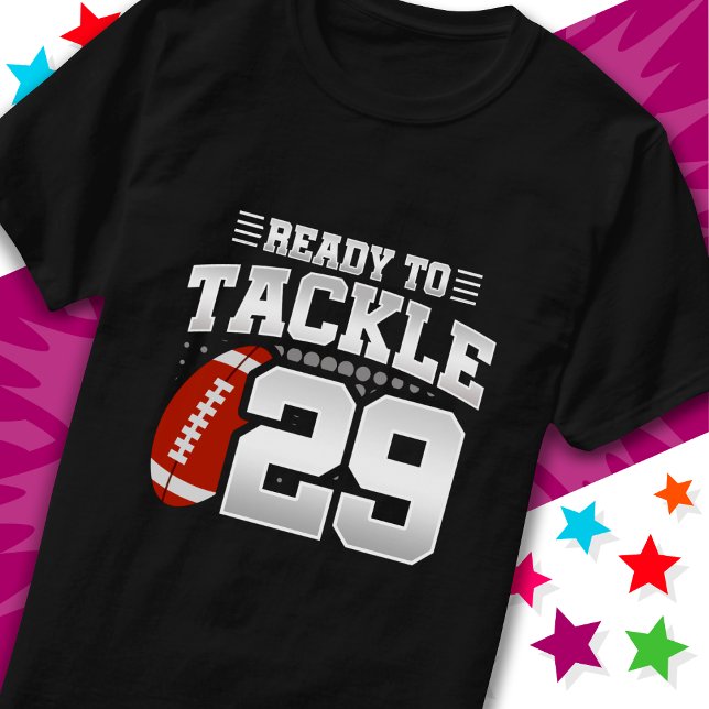 Redo för att bekämpa 29 fotbollsdagar i Party 29 T Shirt (Skapare uppladdad)