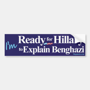 Redo för att Hillary ska förklara Benghazi Bildekal