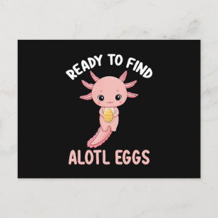 Redo för att hitta Alotl Eggs Påsk Axolotl Vykort
