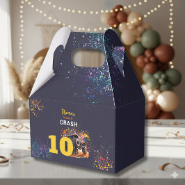 Redo för att krascha lastbil mörk födelsedag presentaskar