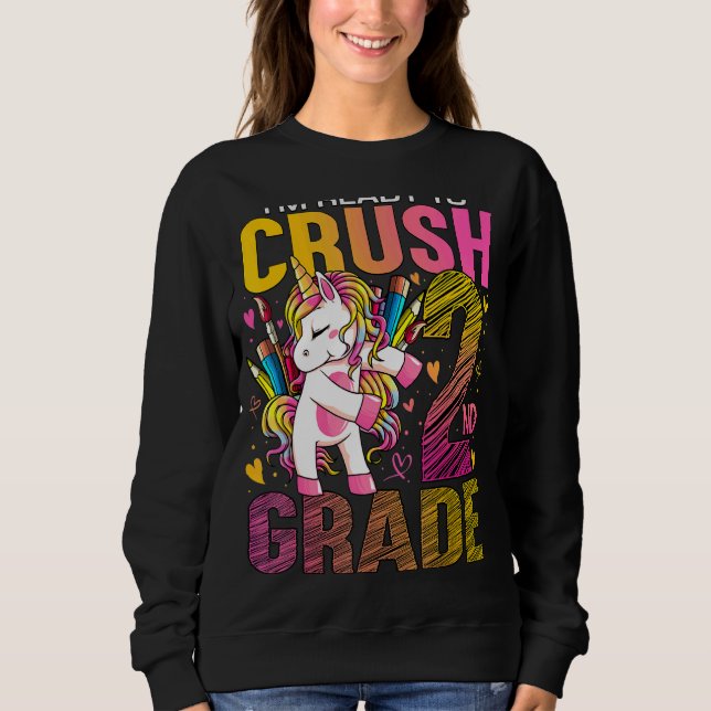 Redo för att krossa andra Klass Back to school Uni T Shirt (Framsida)