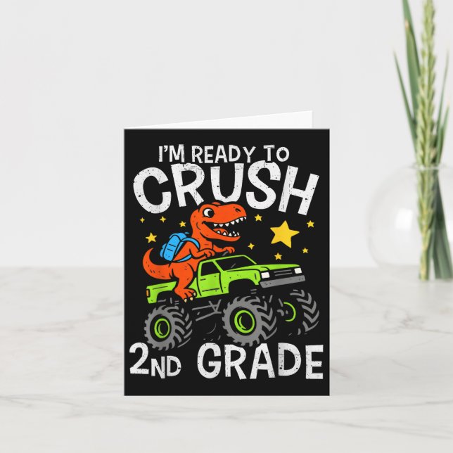 Redo för att krossa andra Klass-dinosaur Monster L Kort (Framsida)