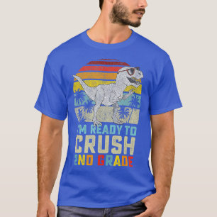Redo för att krossa andra Klass-dinosaur tillbaka T Shirt