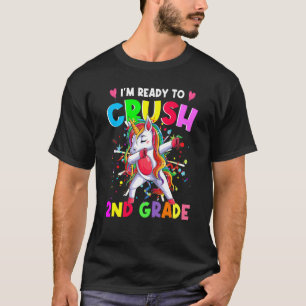 Redo för att krossa andra Klass-majsen Back to sch T Shirt