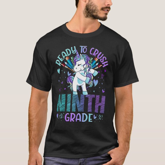 Redo för att krossa det nionde Unic Klass Back to  T Shirt (Framsida)