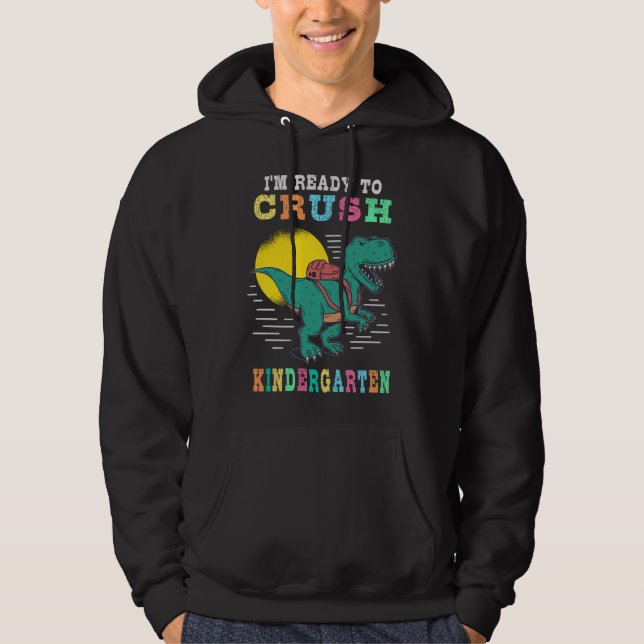 Redo för att krossa förkläde hoodie (Framsida)