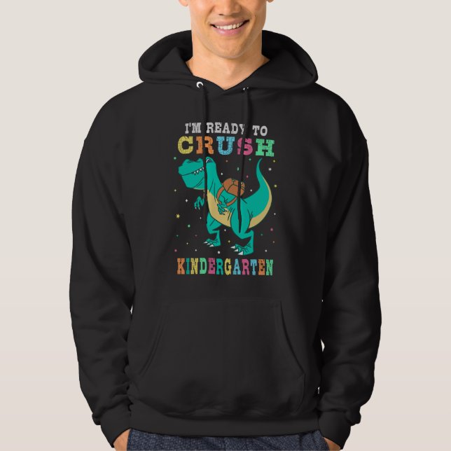 Redo för att krossa förskoleklass hoodie (Framsida)