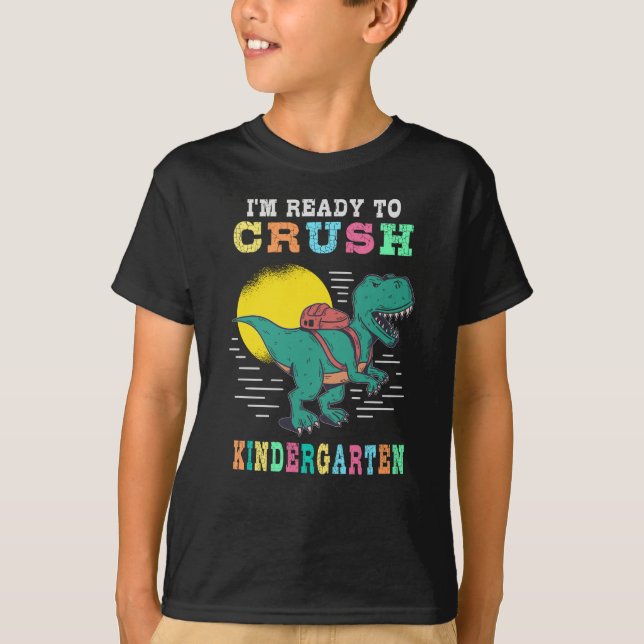 Redo för att krossa förskoleklass t shirt (Framsida)