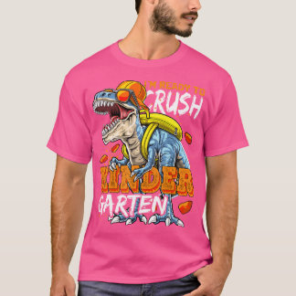 Redo för att krossa Kindergarten Dinosaur tillbaka T Shirt
