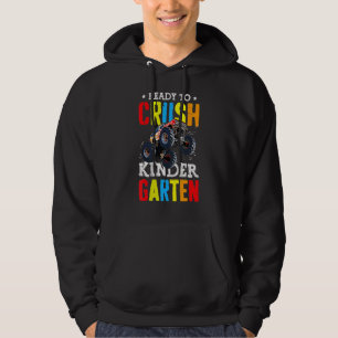 Redo för att krossa Kindergarten Monster Lastbil t Hoodie